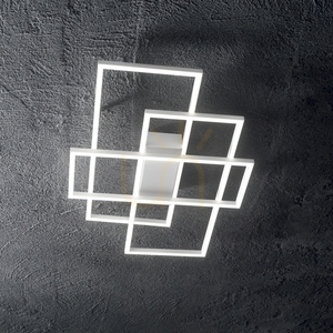Plafond Ideallux Frame vit LED 33W 62,5 cm 230726 small 1