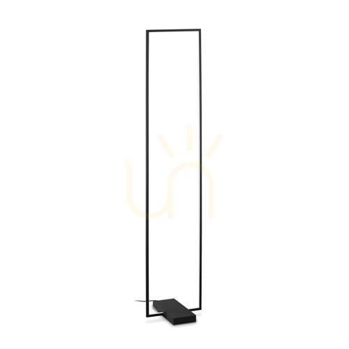 Kontrollera Stående lampa Ideallux Frame PT svart LED 150,5 cm 299617