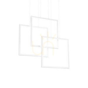 Pendellampa Ideallux Frame Quadrato vit LED 80W 73 cm 253596 small 0