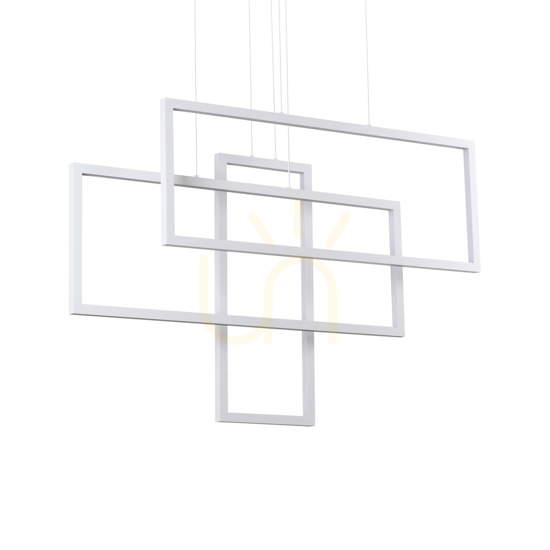 Kontrollera Pendellampa Ideallux Frame SP Rettangolo Bianco vit LED 103 cm 253589 Pendellampa Ideallux Frame SP Rettangolo Bianco vit LED 103 cm 253589