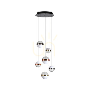 Pendellampa Ideallux GALAXY SP6 vit LED 58W 40 cm 321172 small 0
