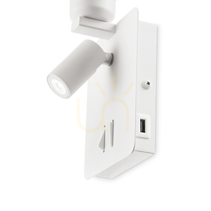 Vägglampa Ideallux GEA vit metall 2x3W 239521 3 Vägglampa Ideallux GEA vit metall 2x3W 239521 small 3