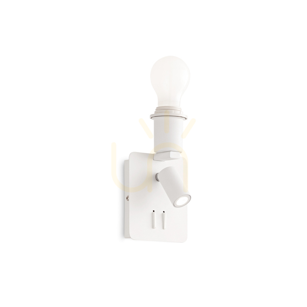 Kontrollera Vägglampa Ideallux GEA vit metall 2x3W 239521 Vägglampa Ideallux GEA vit metall 2x3W 239521