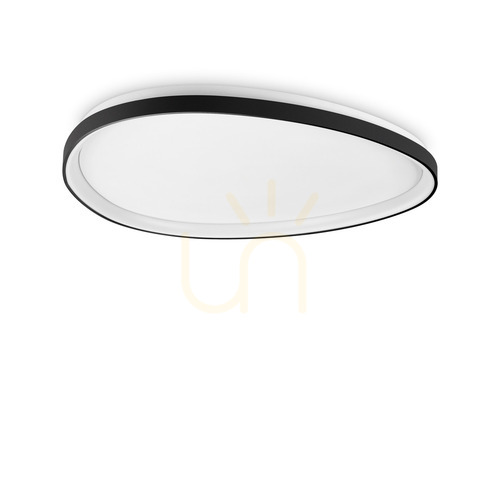 Kontrollera Plafond Ideallux Gemini D81 svart LED 42W 3000K 328089