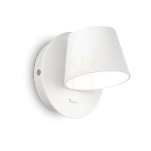 Vägglampa Ideallux GIM AP BIANCO vit LED 6,5W aluminium 167152 small 0
