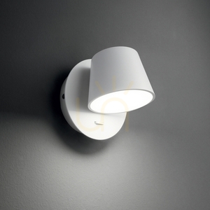 Vägglampa Ideallux GIM AP NERO svart LED 12 cm aluminium 167121 small 2