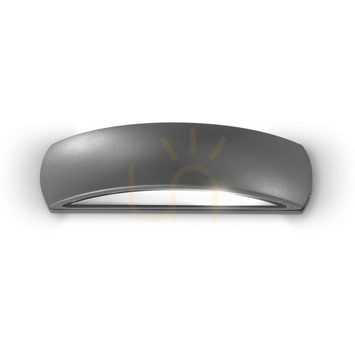 Kontrollera Utomhusvägglampa Ideallux GIOVE antracit Ø33 cm E27 092188