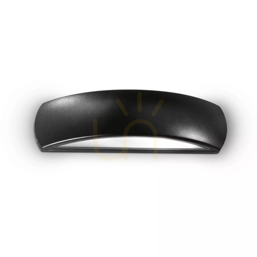 Kontrollera Utomhusvägglampa Ideallux GIOVE AP1 NERO svart 33 cm 092201