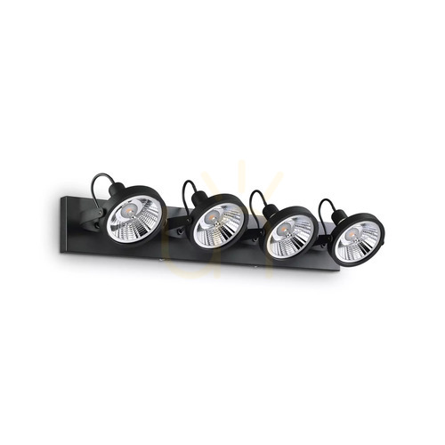 Kontrollera Plafond Ideallux GLIM PL4 svart 4xGU10 200255