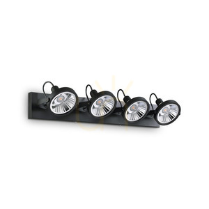Plafond Ideallux GLIM PL4 svart 4xGU10 200255 4 Plafond Ideallux GLIM PL4 svart 4xGU10 200255 small 4