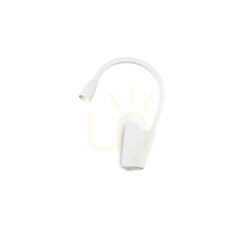 Kontrollera Vägglampa Ideallux GOOSE AP BIANCO vit LED 3W 142708