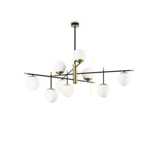 Plafond Ideallux Gourmet PL9 svart mässing 289489 0 Plafond Ideallux Gourmet PL9 svart mässing 289489 small 0