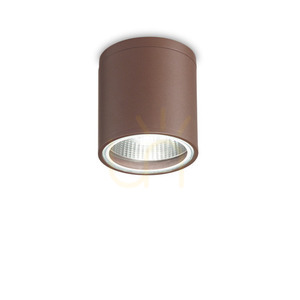 Takplafond Ideallux GUN PL1 Coffee brun 11 cm GU10 163666 small 4
