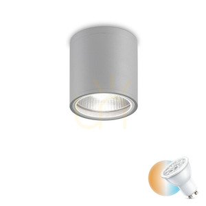 Utomhusplafond Ideallux GUN PL1 Grigio grå 11 cm aluminium 163642 0 Utomhusplafond Ideallux GUN PL1 Grigio grå 11 cm aluminium 163642 small 0