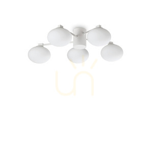 Plafond Ideallux HERMES PL5 D60 vit 322698 0 Plafond Ideallux HERMES PL5 D60 vit 322698 small 0