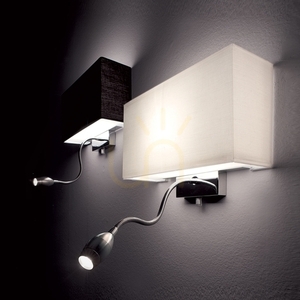 Vägglampa Ideallux HOTEL AP2 Nero svart krom 035956 5 Vägglampa Ideallux HOTEL AP2 Nero svart krom 035956 small 5
