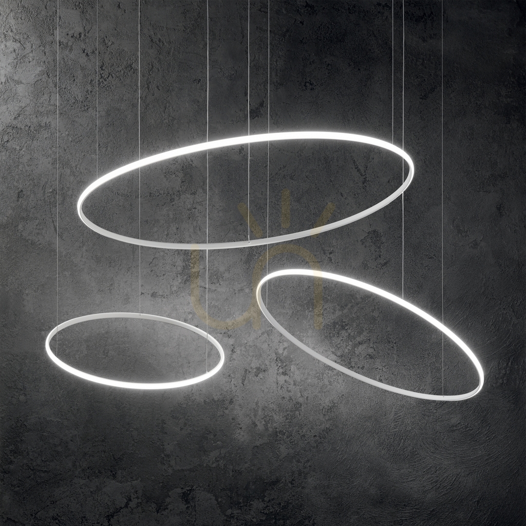 Förhandsvisning Pendellampa Ideallux HulaHoop SP D100 vit LED 46W 258751 Pendellampa Ideallux HulaHoop SP D100 vit LED 46W 258751