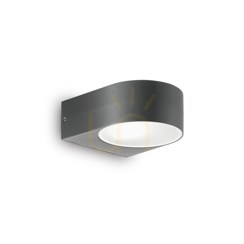 Kontrollera Utomhusvägglampa Ideallux IKO AP1 antracit 018515
