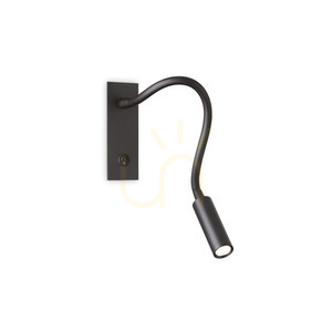 Vägglampa Ideallux IO AP NERO svart LED 3W 272030 small 0