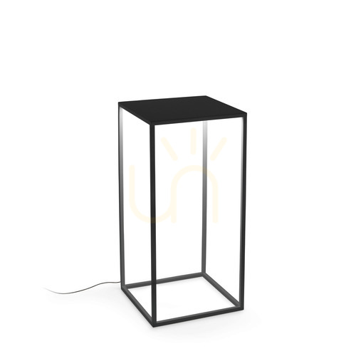 Kontrollera Utomhusstående lampa Ideallux IPOTESI 282251 svart/vit LED 16W 73 cm