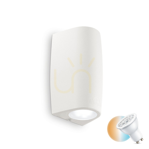 Kontrollera Utomhusvägglampa Ideallux Keope AP2 Bianco vit 147772
