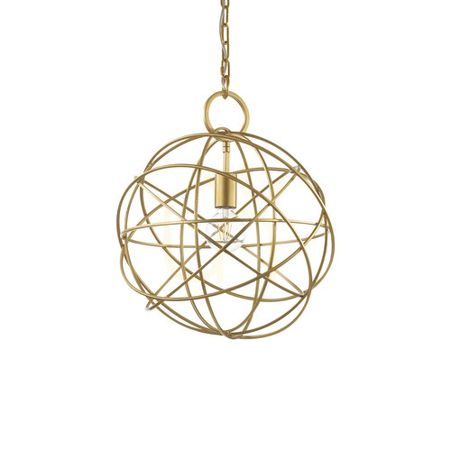 Kontrollera Pendellampa Ideallux KONSE SP1 guld metall Ø40 cm 155968