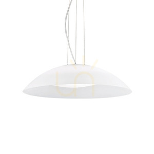 Taklampa Ideallux Lena SP3 D64 Vit Glas 3xE27 Ø64 cm 035727 small 0