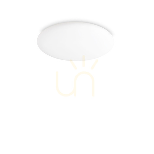 Kontrollera Plafond Ideallux Level D40 vit LED 22W glas metall 261164