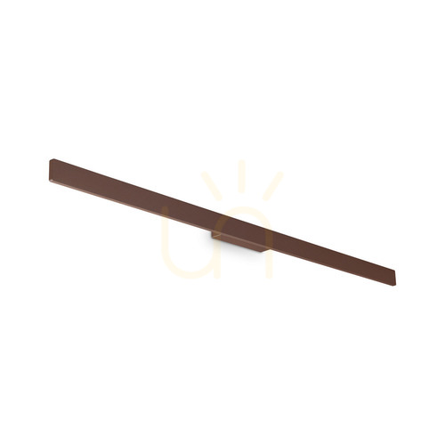 Kontrollera Utomhus vägglampa Ideallux LINEA AP D144 Coffee brun LED 23W 328591