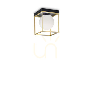 Plafond Ideallux Lingotto PL1 mässing 18,5 cm 198132 0 Plafond Ideallux Lingotto PL1 mässing 18,5 cm 198132 small 0