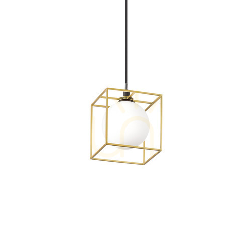 Kontrollera Pendellampa Ideallux Lingotto SP1 251103 mässing glas 12 cm