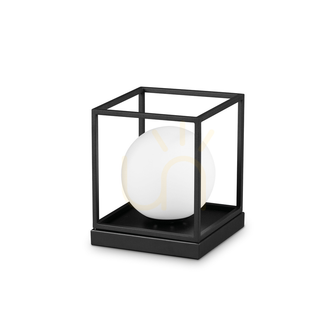 Kontrollera Bordslampa Ideallux Lingotto TL1 Big svart metall glas 327877 Bordslampa Ideallux Lingotto TL1 Big svart metall glas 327877