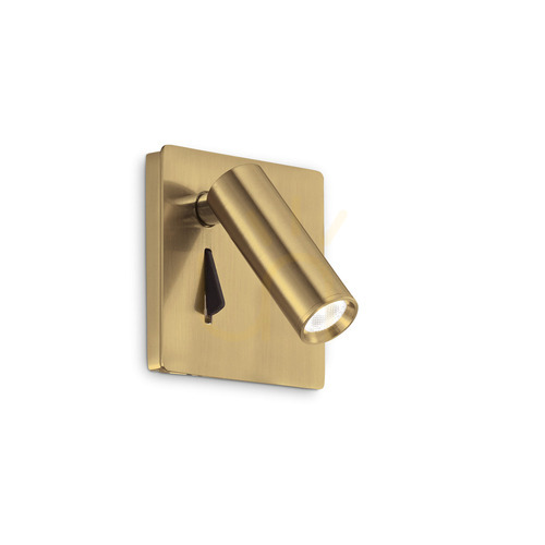 Kontrollera Vägglampa Ideallux LITE AP mässing LED 3W 250120
