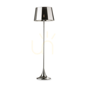 Stående lampa Ideallux London PT1 Cromo krom 174 cm E27 032382 0 Stående lampa Ideallux London PT1 Cromo krom 174 cm E27 032382 small 0