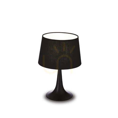 Kontrollera Bordslampa Ideallux London TL1 Small Nero svart 110554