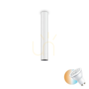 Plafond Ideallux LOOK PL1 H40 BIANCO vit GU10 233215 small 0