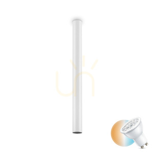 Ideal Lux LOOK PL1 ROUND D6.0 H075 vit GU10 taklampa 233352 small 0