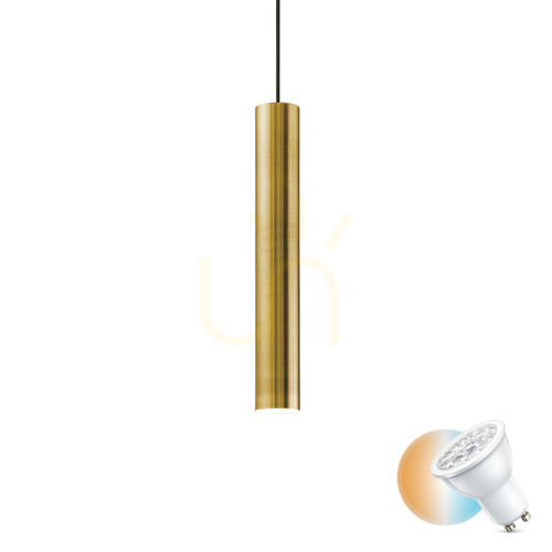 Kontrollera Pendellampa Ideallux LOOK SP1 D06 BRUNITO champagne mässing 141794