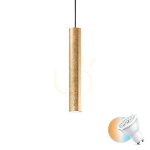 Kontrollera Pendellampa Ideallux Look SP1 D06 guld metall GU10 141817