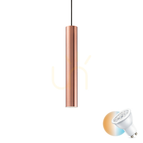 Kontrollera Pendellampa Ideallux Look SP1 D06 koppar 141855