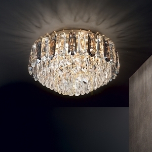 Plafond Ideallux Magnolia PL7 guld glas metall 45 cm 241296 small 2