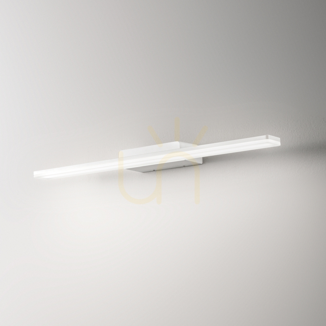 Utsikt Vägglampa utomhus Ideallux MAKE-UP AP D90 vit LED 27W 287676 Vägglampa utomhus Ideallux MAKE-UP AP D90 vit LED 27W 287676