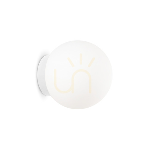 Kontrollera Vägglampa Ideallux MAPA BIANCO AP1 D20 vit glas metall 059815
