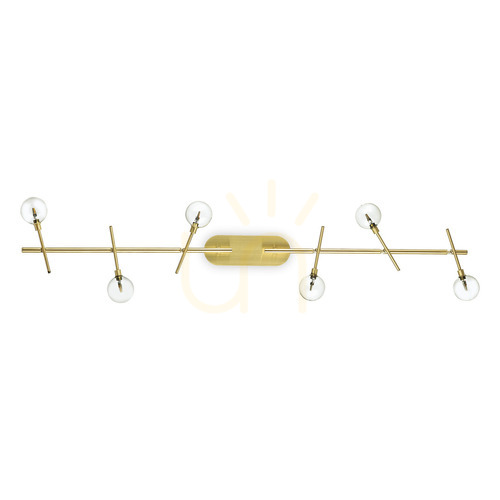 Kontrollera Plafond Ideallux Maracas PL6 mässing 200361