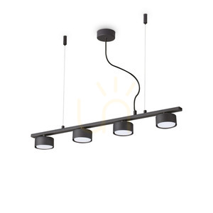 Pendellampa Ideallux Minor Linear SP4 svart 4xGX53 235455 small 0