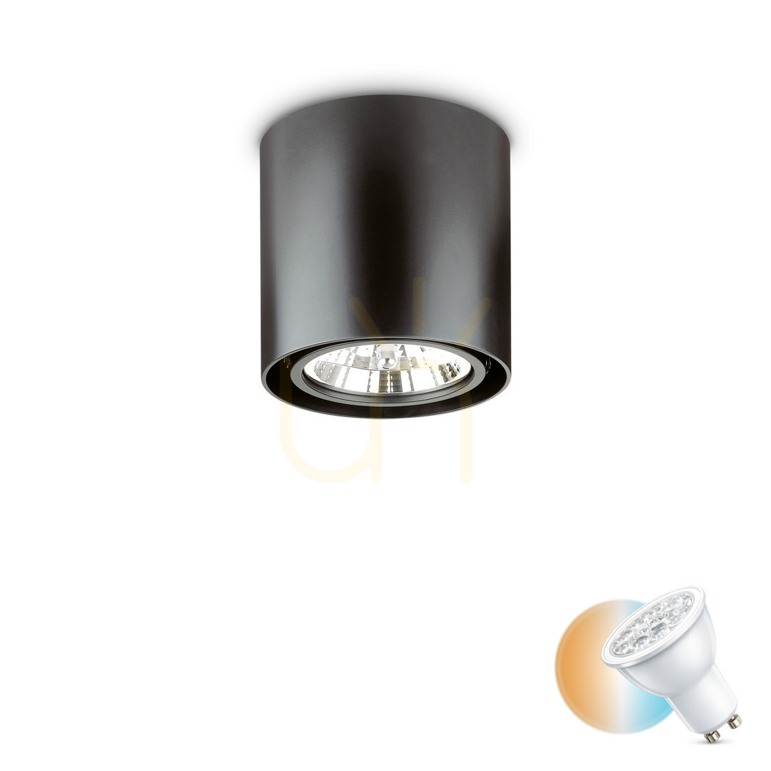 Kontrollera Plafond Ideallux Mood PL1 D15 Round svart 243450 Plafond Ideallux Mood PL1 D15 Round svart 243450