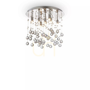Plafond Ideallux Moonlight PL8 Oro guld kristall 40 cm 080932 small 1