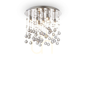 Plafond Ideallux Moonlight PL8 Oro guld kristall 40 cm 080932 small 0