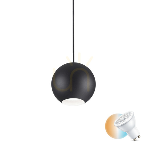 Kontrollera Taklampa Ideallux MR JACK SP1 BIG svart metall GU10 231297