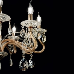 Taklampa Ideallux Negresco SP10 guld kristallglas 85 cm 087771 small 3